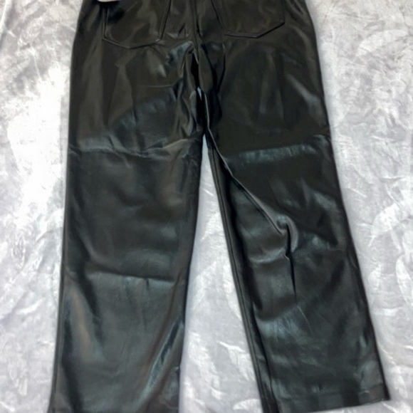 Joie Black Vegan Leather Pants, Women’s 14 - Picture 4 of 5